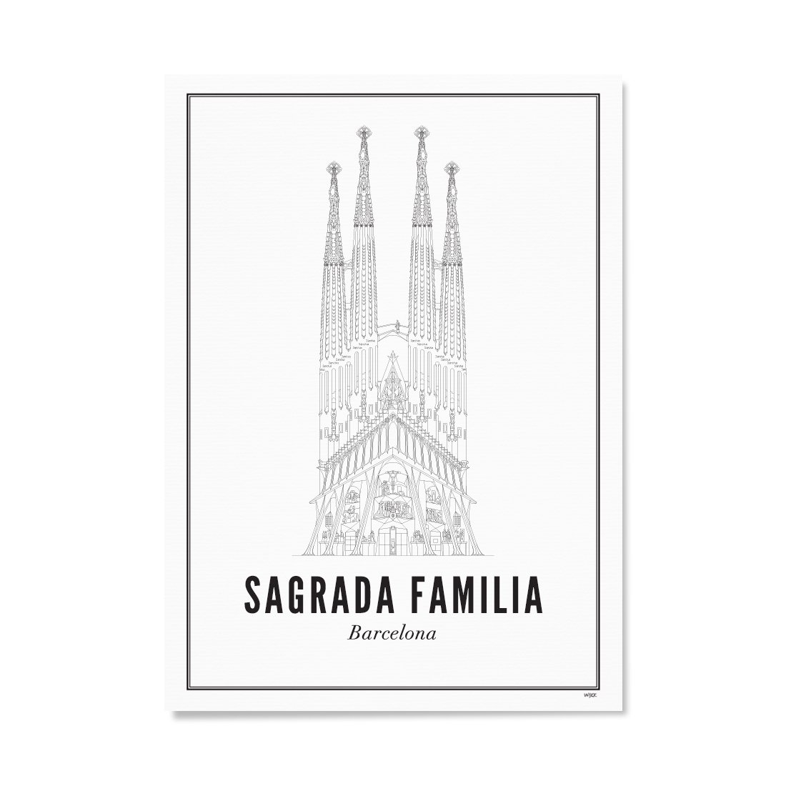 Poster von Barcelona - Sagrada Família | WIJCK.